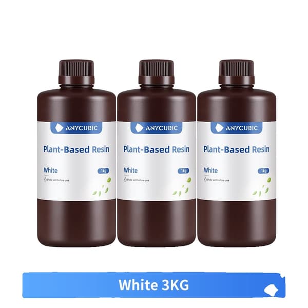 3D Printer Resin, Køb 3 KG Få 4 KG, UV Resin, ECO Hvid 3 KG
