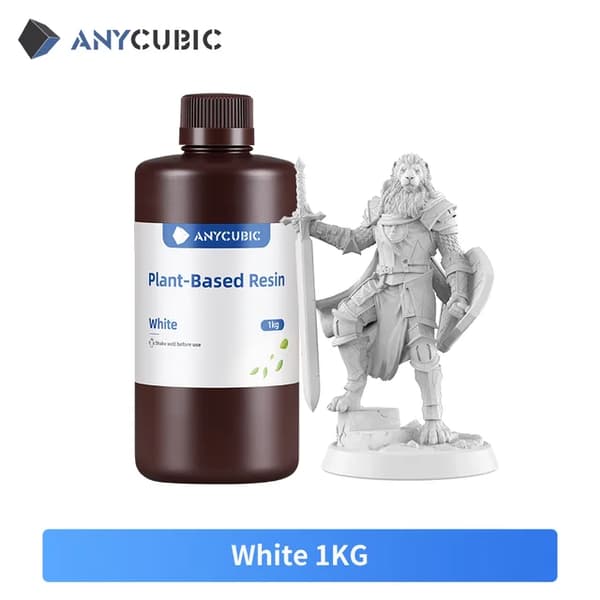 Plante-baseret harpiks, 405nm UV-harpiks, fri for skadelige kemikalier, -hvid 1kg-