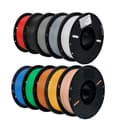 Miniatyrbillede 1 af 2: 10KG PLA Filament, 1,75mm Diameter, Miljøvenligt Materiale,10 KG Mix farvet PLA
