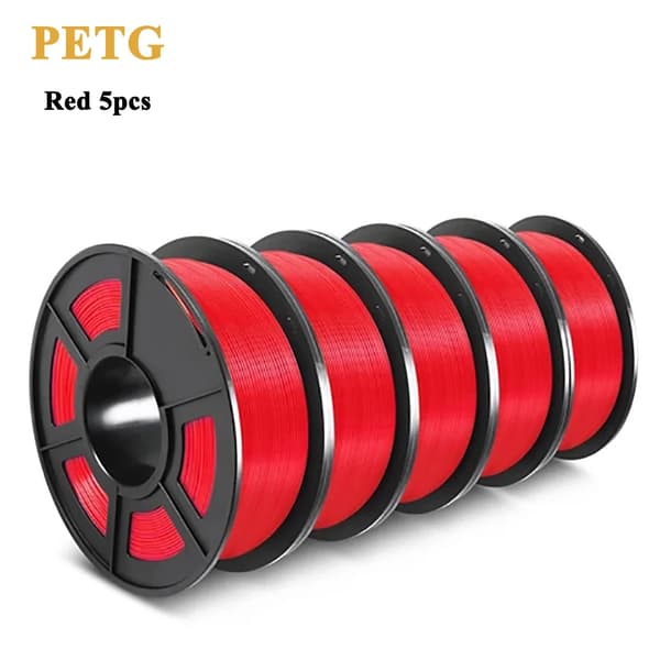 SUNLU PETG 3D Filamentti, Halkaisija 1,75 mm, Tulostuslämpötila 230-250℃,PETG Punainen 5