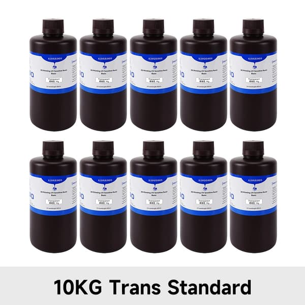 3D-skrivare UV-harts, Snabb härdningstid, Hög draghållfasthet,10 kg Trans Standard