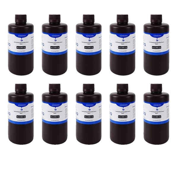 3D Printer UV Resin, Hurtig Hærdningstid, Høj Trækstyrke,10KG Sort Standard