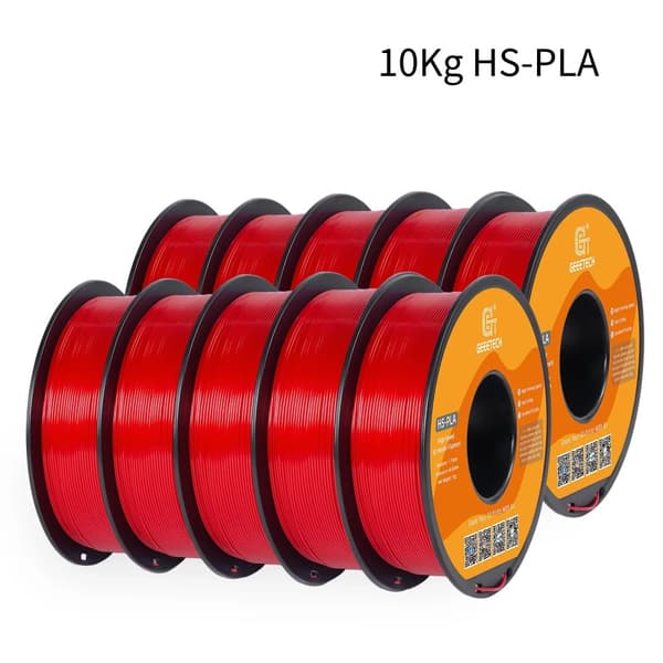 Hög hastighet PLA-filament, 1,75 mm diameter, 10 kg vikt,Röd