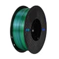 Miniatyrbillede 1 af 2: 3D Printer Filament, Silkefinish, Trefarve Mulighed, Blå Grøn Orange