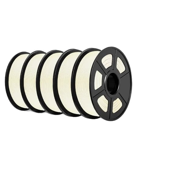 ABS-filament 1,75 mm, optimal utskriftstemperatur 240-270 °C, inga bubblor och låg lukt,VIT 5st