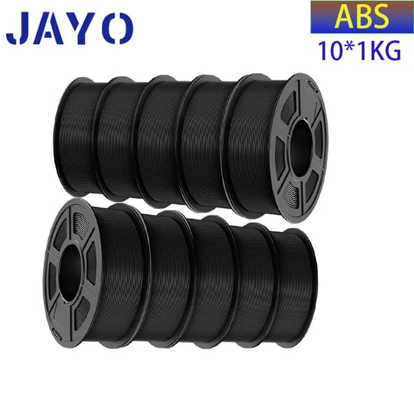 3D-printer filament, 1,75 mm diameter, 10 kg vægt,ABS Sort 10KG