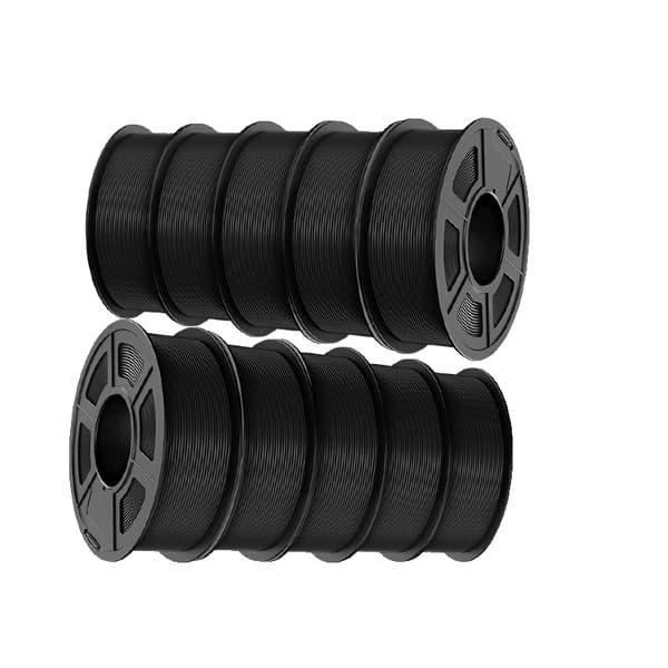 3D-printer filament, 1,75 mm diameter, 10 kg vægt,ABS Sort 10KG