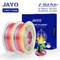 Miniatyrbillede 2 af 2: JAYO Silk PLA Filament, 1,75 mm Diameter, Miljøvenlig og Høj Styrke,SILK Regnbue01