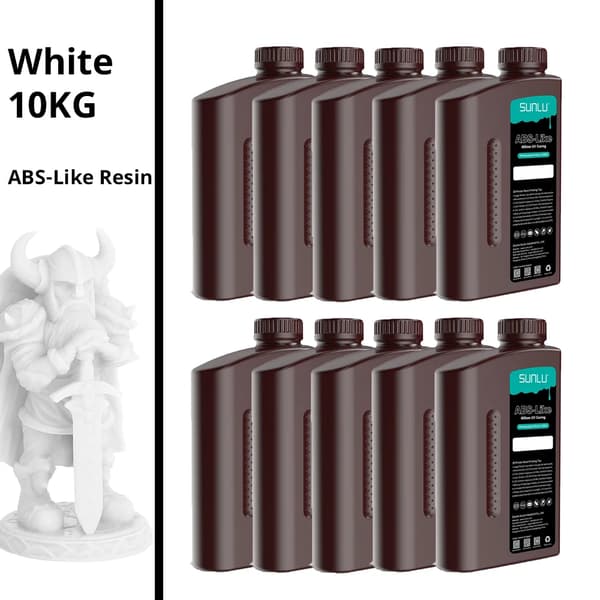 ABS-liknande fotopolymerharpiks, 10KG vit, låg lukt,10KG Vit