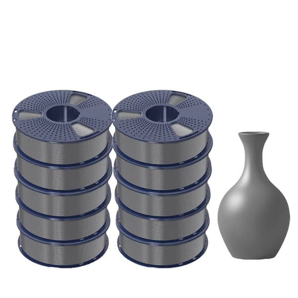 SUNLU PLA Meta 3D Filament, 1,75MM Diameter, 180-195°C Utskriftstemperatur,PLA-Meta Grå