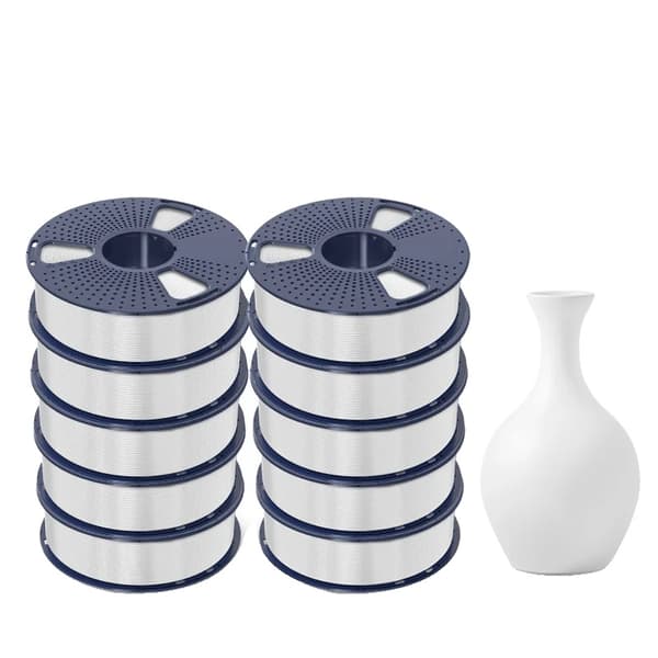 SUNLU PLA Meta 3D Filament, 1,75MM Diameter, 180-195°C Print Temperatur,PLA-Meta Hvid