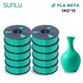Miniatyrbild 2 av 2: SUNLU PLA Meta 3D Filament, 1,75MM Diameter, 180-195°C Utskriftstemperatur,PLAMT-mintgrön