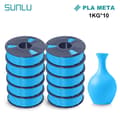 Miniatyrbild 2 av 2: SUNLU PLA Meta 3D Filament, 1,75MM Diameter, 180-195°C Utskriftstemperatur,PLAMT-himelsblå