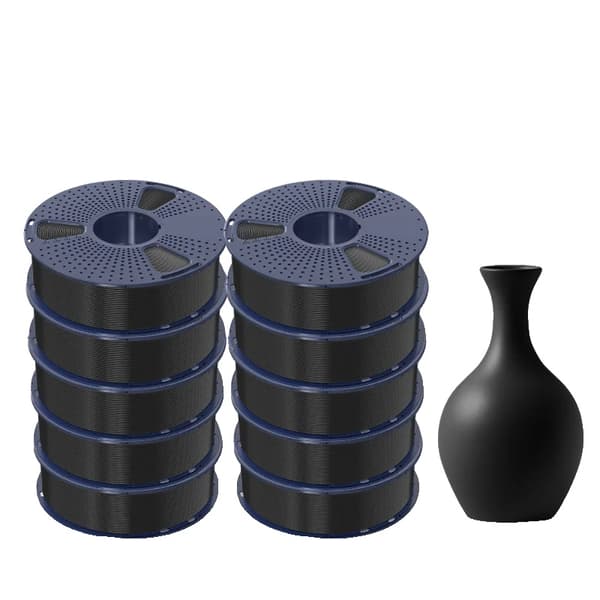 SUNLU PLA Meta 3D Filament, 1,75MM Diameter, 180-195°C Utskriftstemperatur,PLA-Meta Svart