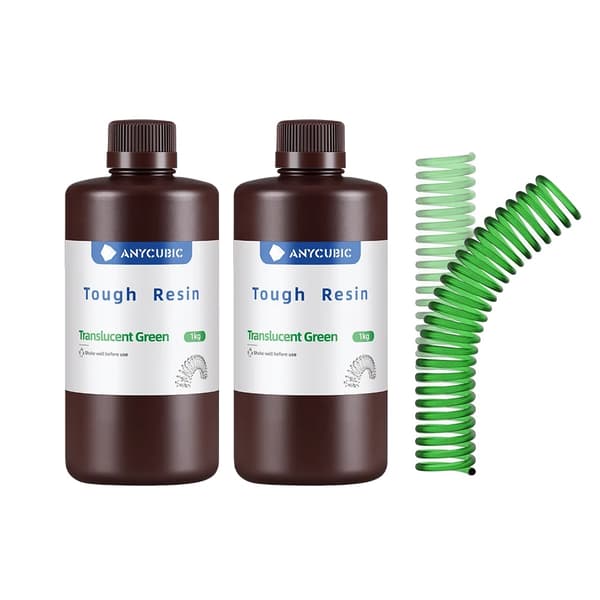 3D Printer Resin, Fleksibel og Høj Styrke, UV Resin Kompatibilitet, Grøn 2 KG