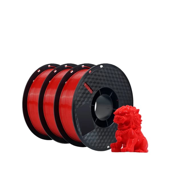 3D-skrivartråd, PETG-material, Snabb leverans, 3KG-Röd