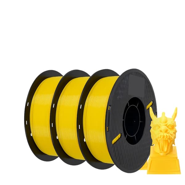 3D-skrivartråd, PETG-material, Snabb leverans, 3KG-Gul