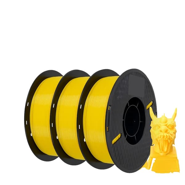 3D-skrivartråd, PETG-material, Snabb leverans, 3KG-Gul