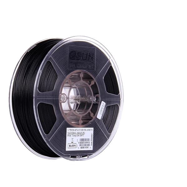 eSUN Carbon Fiber Nylon Filament, 1.75mm Diameter, Høj Styrke, Varmebestandig,1,75 mm naturlig