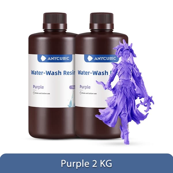 Vesipesi 3D-tulostukseen, nopea altistusaika, 2 kg kapasiteetti,Violetti 2 KG
