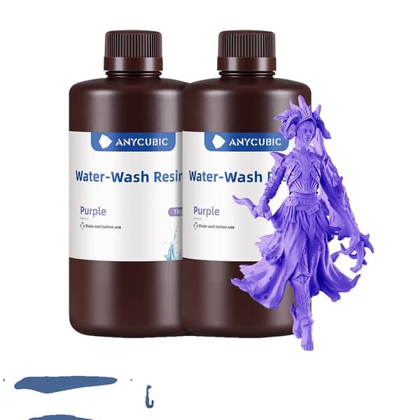 Vesipesi 3D-tulostukseen, nopea altistusaika, 2 kg kapasiteetti,Violetti 2 KG