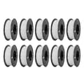 Miniatyrbillede 2 af 2: 3D-printerfilament, højhastighedsudskrivning, bland farve, 10KG Hvid