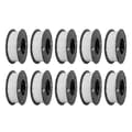 Miniatyrbillede 1 af 2: 3D-printerfilament, højhastighedsudskrivning, bland farve, 10KG Hvid