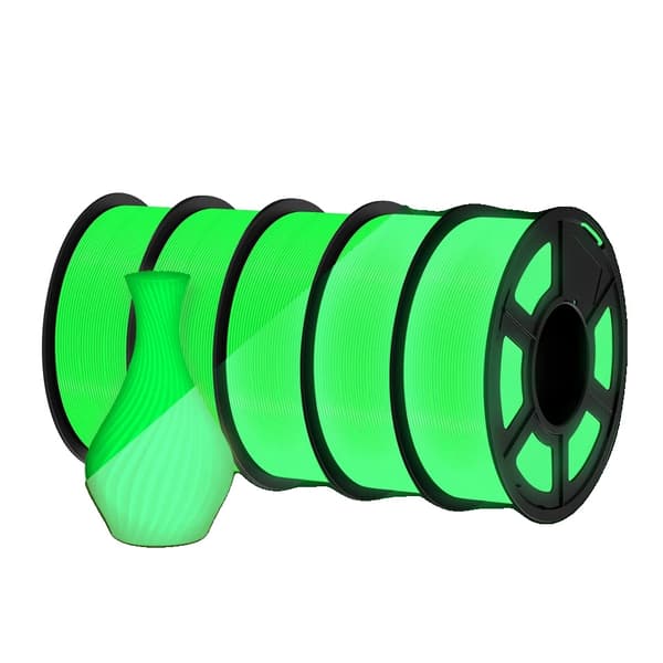 Glow in the Dark PLA Filament, 1.75mm Diameter, Miljøvenligt Materiale,Grøn