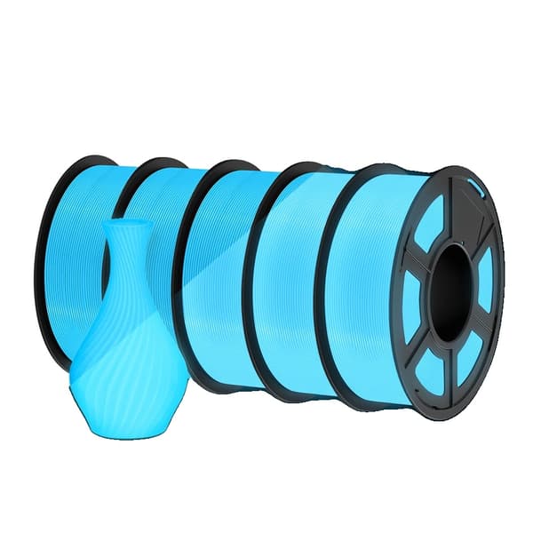 Glow in the Dark PLA Filament, 1.75mm Diameter, Miljøvenligt Materiale,Blå