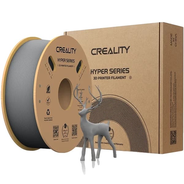 3D Printer Filament, Hyper PLA, Høj Hastighed, 1KG-Grå