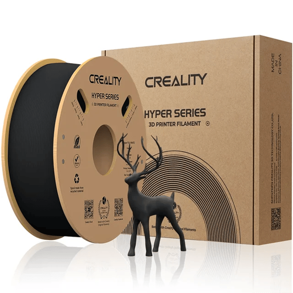 3D Printer Filament, Hyper PLA, Høj Hastighed, 1KG-Black