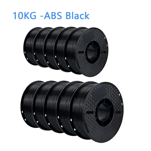 3D Printer Filaments, Blandede Farver, Miljøvenlige, 10KG ABS sort
