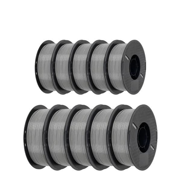 3D-skrivartrådar, Blandade färger, Miljövänliga, 10KG PETG Grå