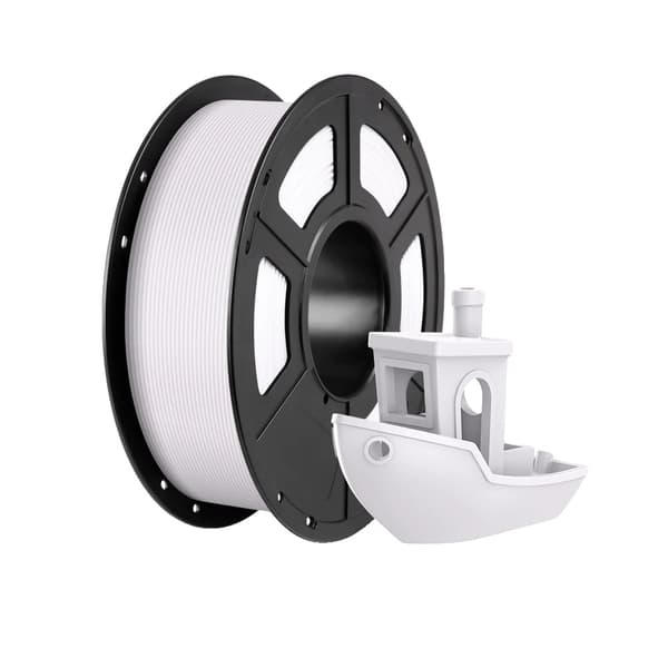 3D Printer Filament, Høj Præcision, 1KG/Rulle, Hvid 1kg