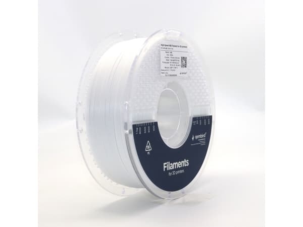 Gembird High Speed ABS Filament 1.75mm 1kg Weiß - 3DP-ABS1.75HY-01-W