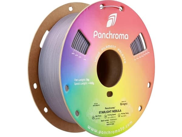 Polymaker CA02020 Panchroma™ Starlight Filament PLA-plast Flerfarvet, Farveskift 1.75 mm 1000 g Starlight Nebula, Violet 1 stk