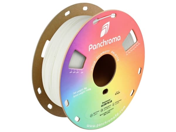 Polymaker CA02029 Panchroma™ Glow Filament PLA-plast efterlysende, Farveskift 1.75 mm 1000 g Glow Blue, Glow Green, Blue, Blå 1 stk