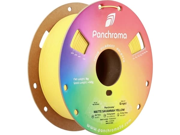 Polymaker CA04039 Panchroma™ Matte Filament PLA-plast Mat, med lavere kunststofindhold 1.75 mm 1000 g Savannah Yellow, Gul 1 stk