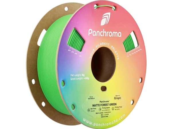 Polymaker CA04019 Panchroma™ Matte Filament PLA-plast Matt, med lägre plastinnehåll 1,75 mm 1000 g Forest Green, Green 1 st
