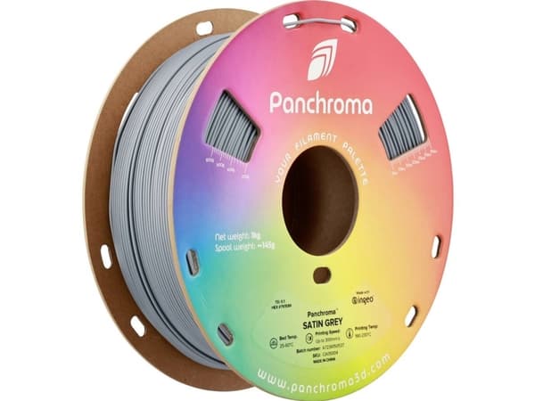 Polymaker CA05004 Panchroma™ Satin Filament PLA-plast Satineret, høj grad af stivhed 1.75 mm 1000 g Grå 1 stk
