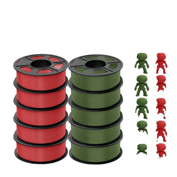 ABS-filament, 1,75 mm, slagbeständigt, kompatibelt med 99 % av FDM 3D-skrivare,ABS 5RD 5OG