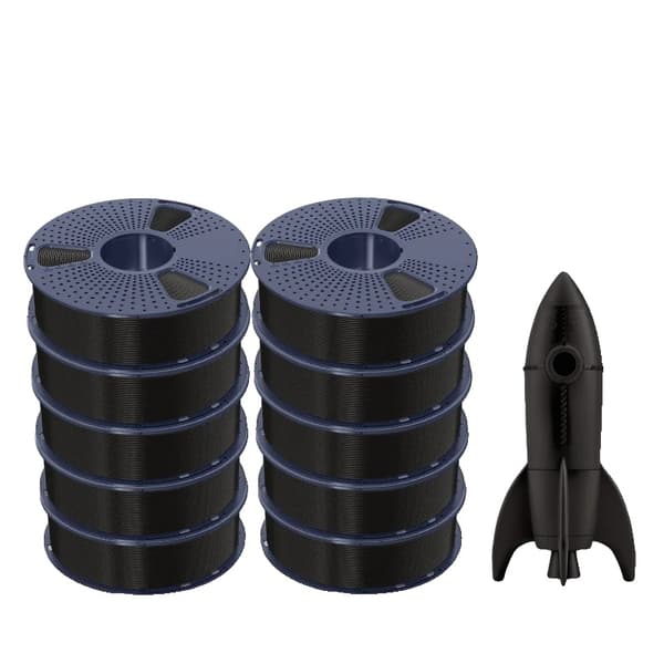 Hög hastighet PLA filament, 1KG, AntiString-teknologi, dimensionell noggrannhet ±0,02 mm,HS-PLA svart