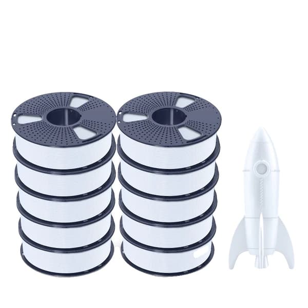 Hög hastighet PLA filament, 1KG, AntiString-teknologi, dimensionell noggrannhet ±0,02 mm,HS-PLA  vit