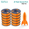 Miniatyrbillede 2 af 2: Højhastigheds PLA Filament, 1KG, AntiString Teknologi, Dimensionel Nøjagtighed ±0,02mm,HS-PLA  orange