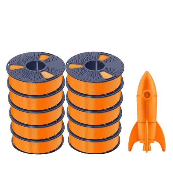 Højhastigheds PLA Filament, 1KG, AntiString Teknologi, Dimensionel Nøjagtighed ±0,02mm,HS-PLA orange