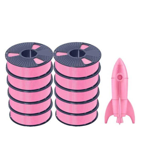 Hög hastighet PLA filament, 1KG, AntiString-teknologi, dimensionell noggrannhet ±0,02 mm,HS-PLA rosa
