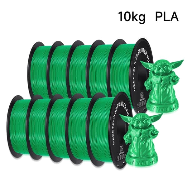 PLA Filament, 1,75 mm halkaisija, ympäristöystävällinen, korkea lujuus,vihreä