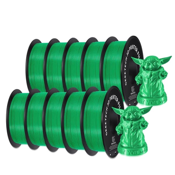PLA Filament, 1,75 mm halkaisija, ympäristöystävällinen, korkea lujuus,vihreä