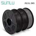 Miniatyrbild 2 av 2: PETG-filament, 1,75 mm diameter, 3 rullar, 330 m längd,2SVART 1GRÅ