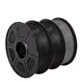 Miniatyrbild 1 av 2: PETG-filament, 1,75 mm diameter, 3 rullar, 330 m längd,2SVART 1GRÅ